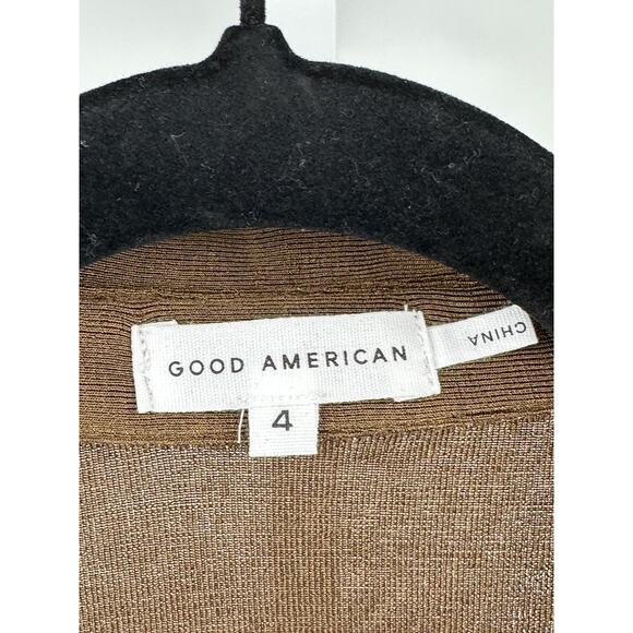 Good American Good Touch Button Front Midi XL Mocha - Picture 6 of 8